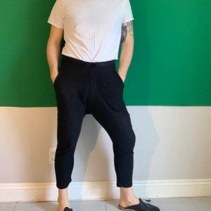 Zara Men's Textured Cropped Sweat Pant